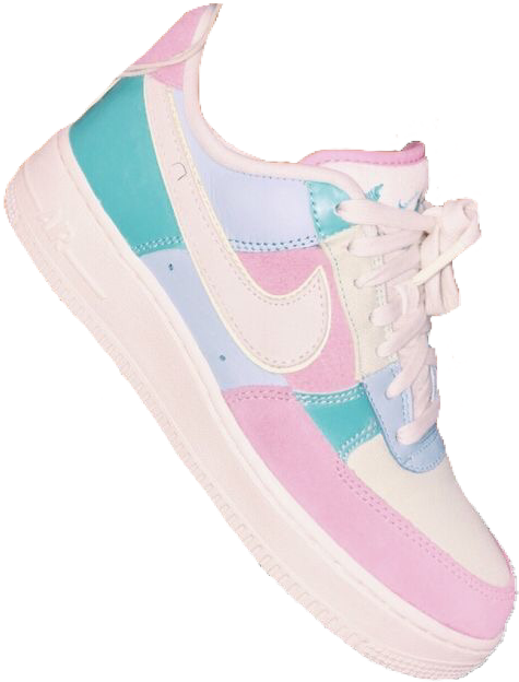 Pastel Colored Sneaker PNG Image