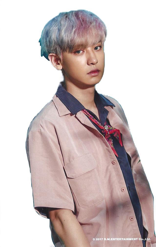 Pastel Haired Manin Pink Shirt PNG Image