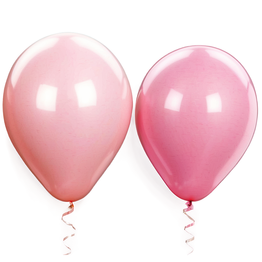 Pastel Pink Balloons Set Png Eou73 PNG Image