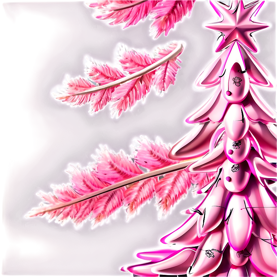 Pastel Pink Christmas Tree Png 9 PNG Image