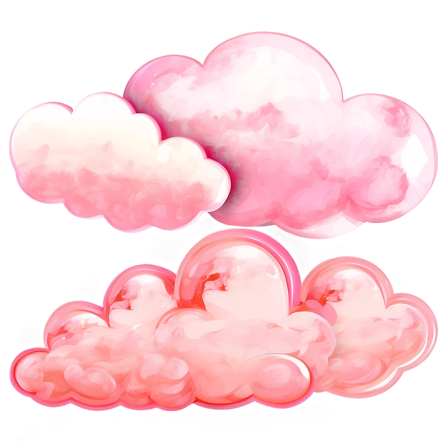 Pastel Pink Clouds Png Oxg PNG Image