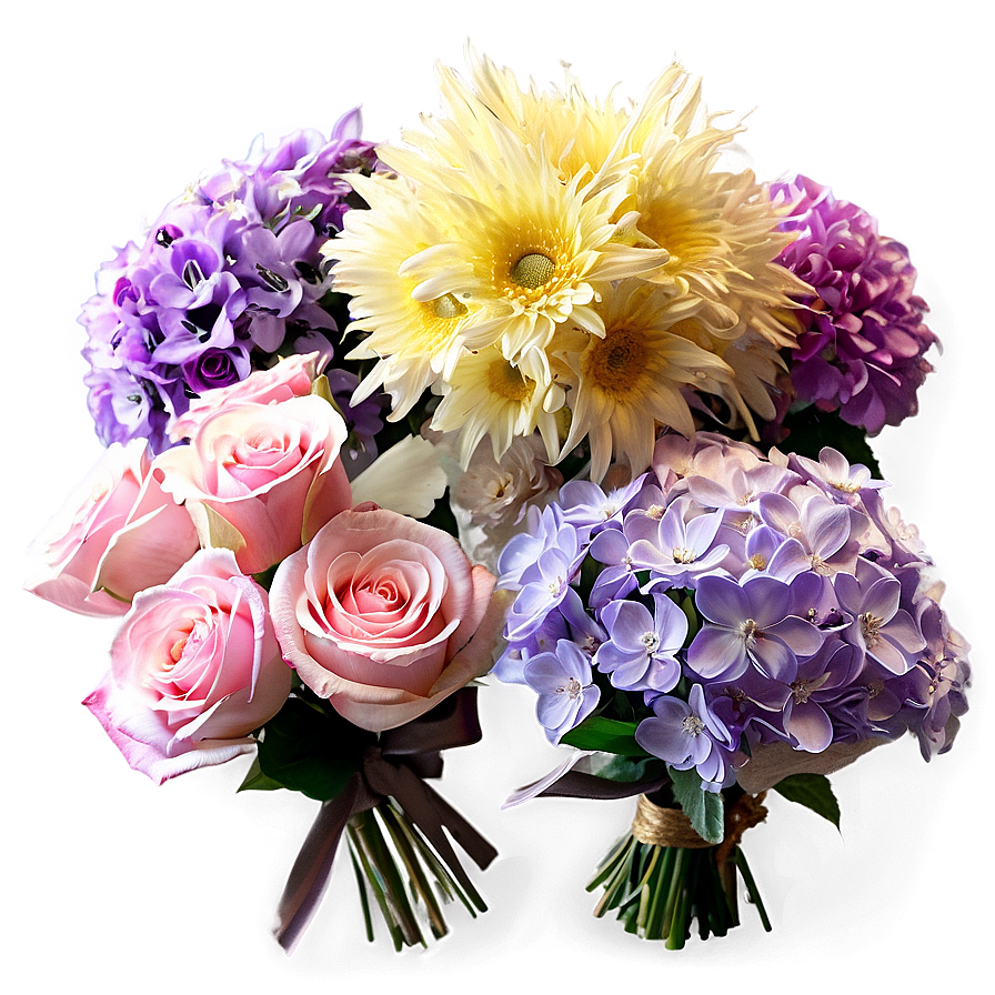 Pastel Wedding Bouquets Png 06292024 PNG Image