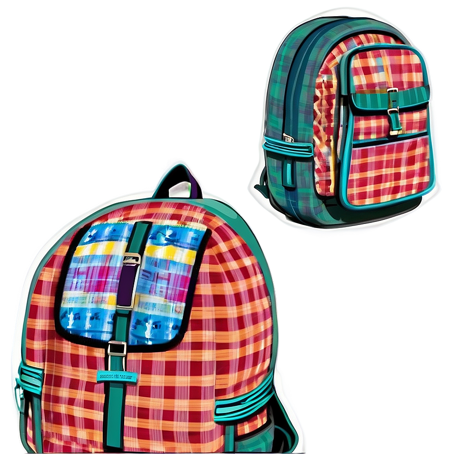 Patchwork Backpack Png 26 PNG Image