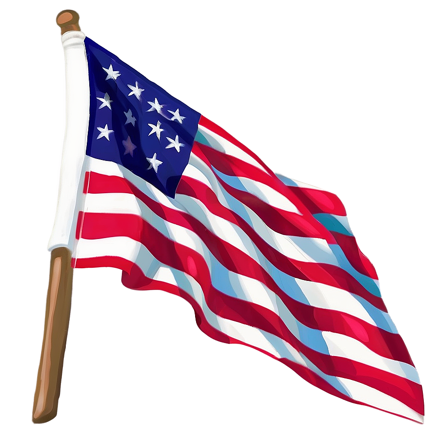 Patriotic American Flag Art Png Ebv90 PNG Image