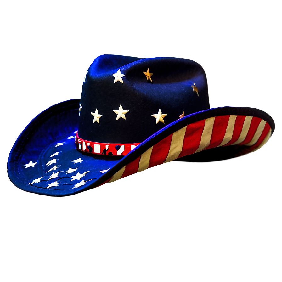 Patriotic Cowgirl Hat Png Kti PNG Image