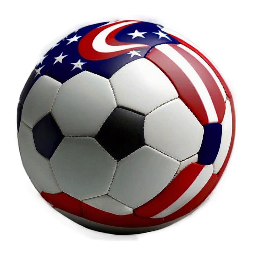 Patriotic Football Ball Png 04292024 PNG Image