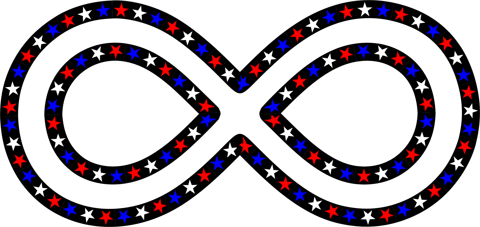 Patriotic Infinity Loop PNG Image