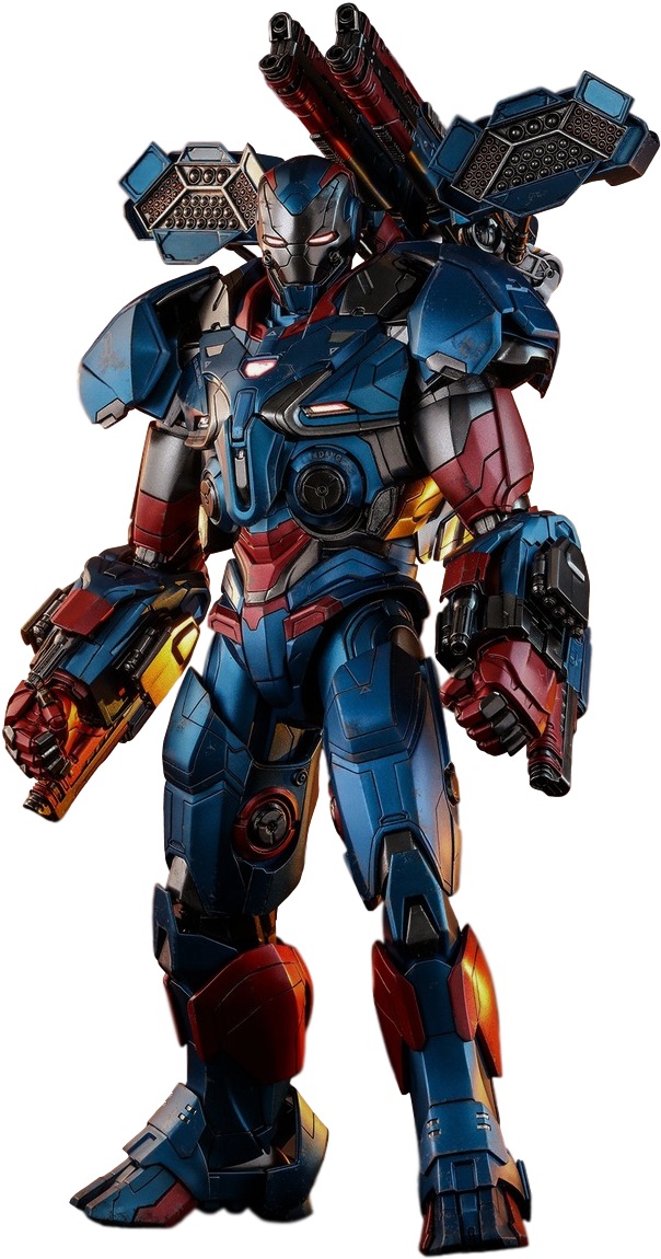 Patriotic Mech Suit PNG Image