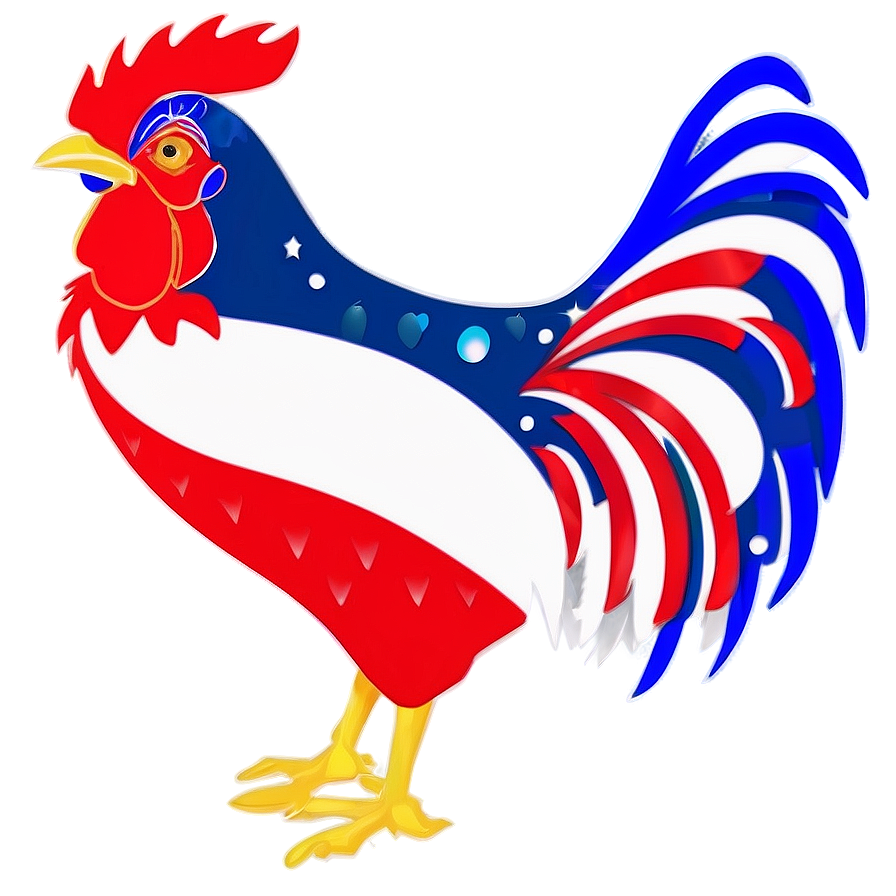 Patriotic Rooster Art Png 75 PNG Image