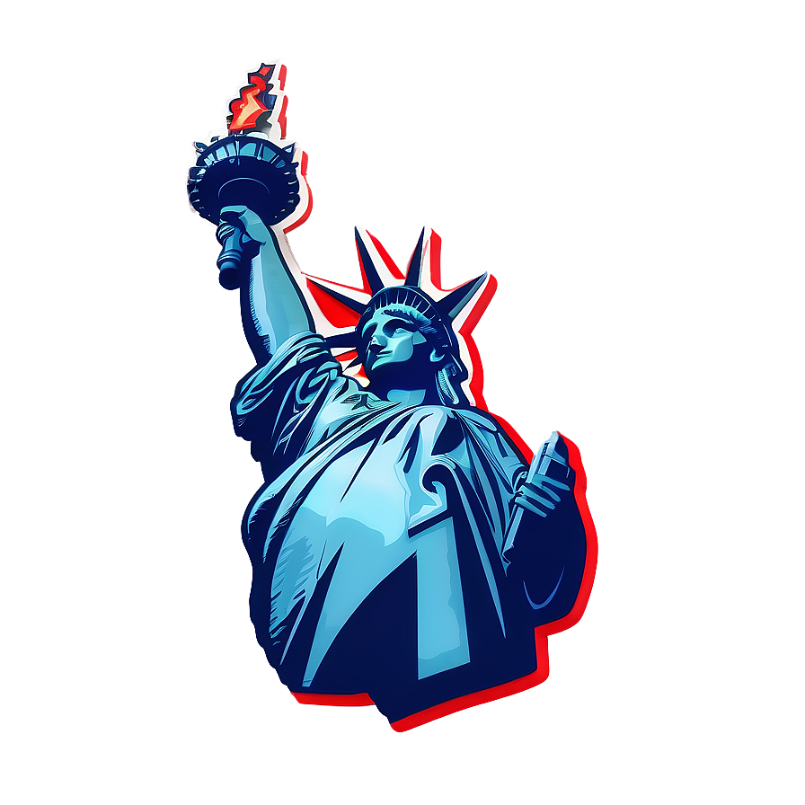 Patriotic Statue Of Liberty Emblem Png 05242024 PNG Image