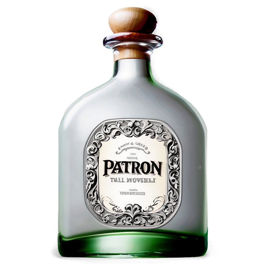 Patron Silver Smooth Bottle Png 27 PNG Image