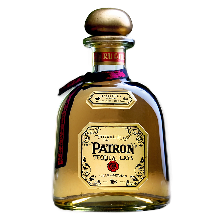 Patron Tequila Gold Label Bottle Png Wgi PNG Image