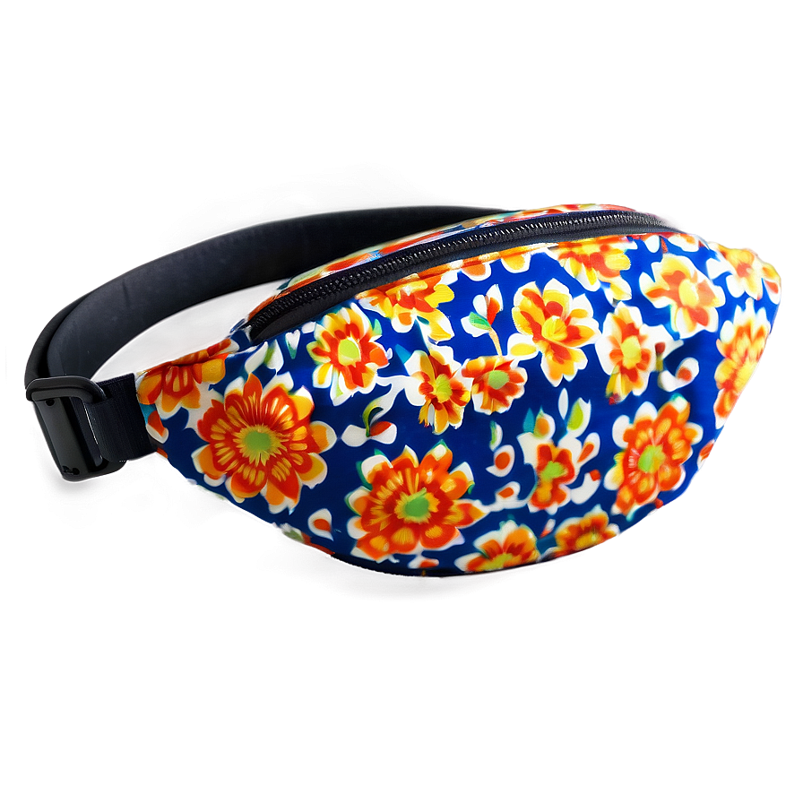 Patterned Fanny Pack Png Dgq PNG Image