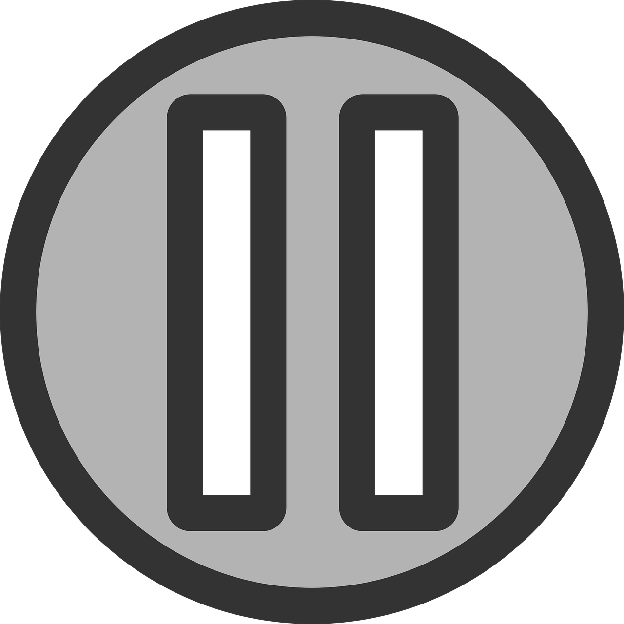 Pause Symbol Graphic PNG Image