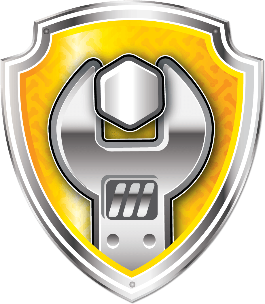 Paw Patrol Badge Rubble PNG Image