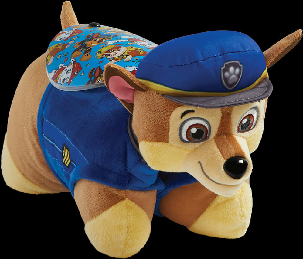 Paw Patrol Chase Plush Toy PNG Image