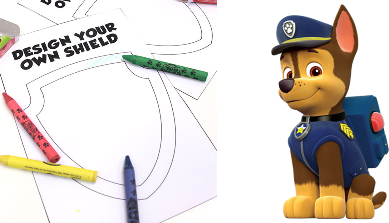 Paw Patrol Chase With Coloring Activity PNG Image