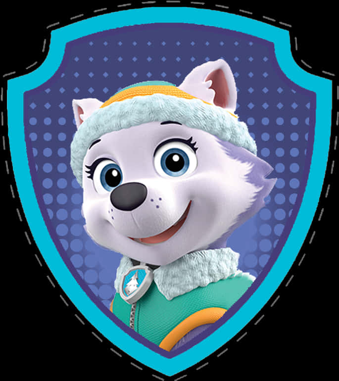 Paw Patrol Everest Badge PNG Image