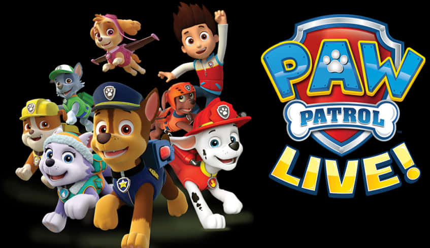 Paw Patrol Live Show Promo PNG Image