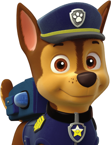 Paw Patrol Police Pup Portrait PNG Image