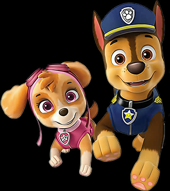 Paw Patrol Pups Smiling PNG Image