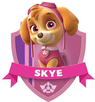 Paw Patrol Skye Badge PNG Image