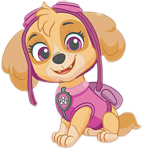 Paw Patrol Skye Character PNG Image