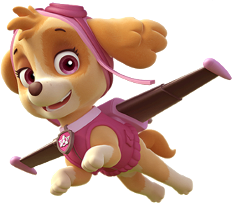 Paw Patrol Skye Flying PNG Image