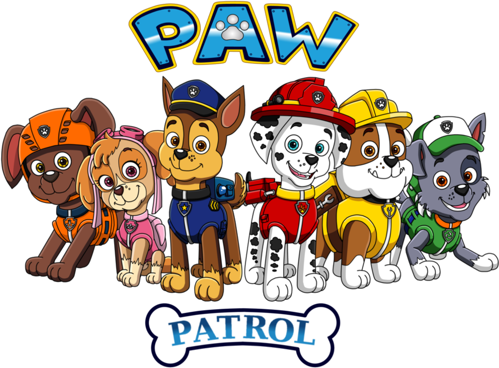 Paw Patrol Team Clipart PNG Image