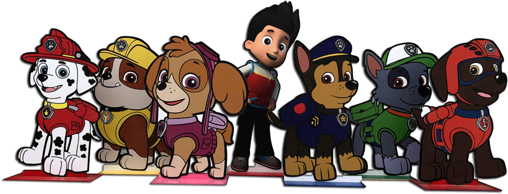 Paw Patrol Team Clipart PNG Image