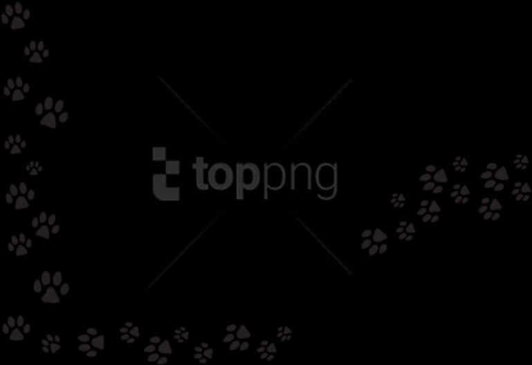 Paw Print Pattern Background PNG Image