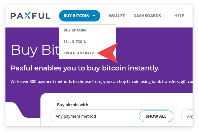 Paxful Buy Bitcoin Platform Interface PNG Image