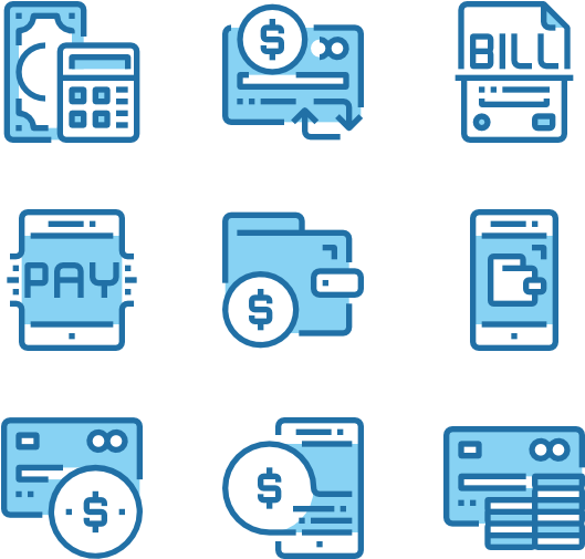 Payment Methods Icons Set PNG Image