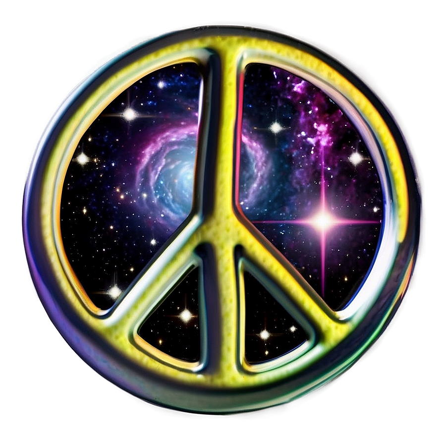 Peace Sign In Space Png Mwo44 PNG Image