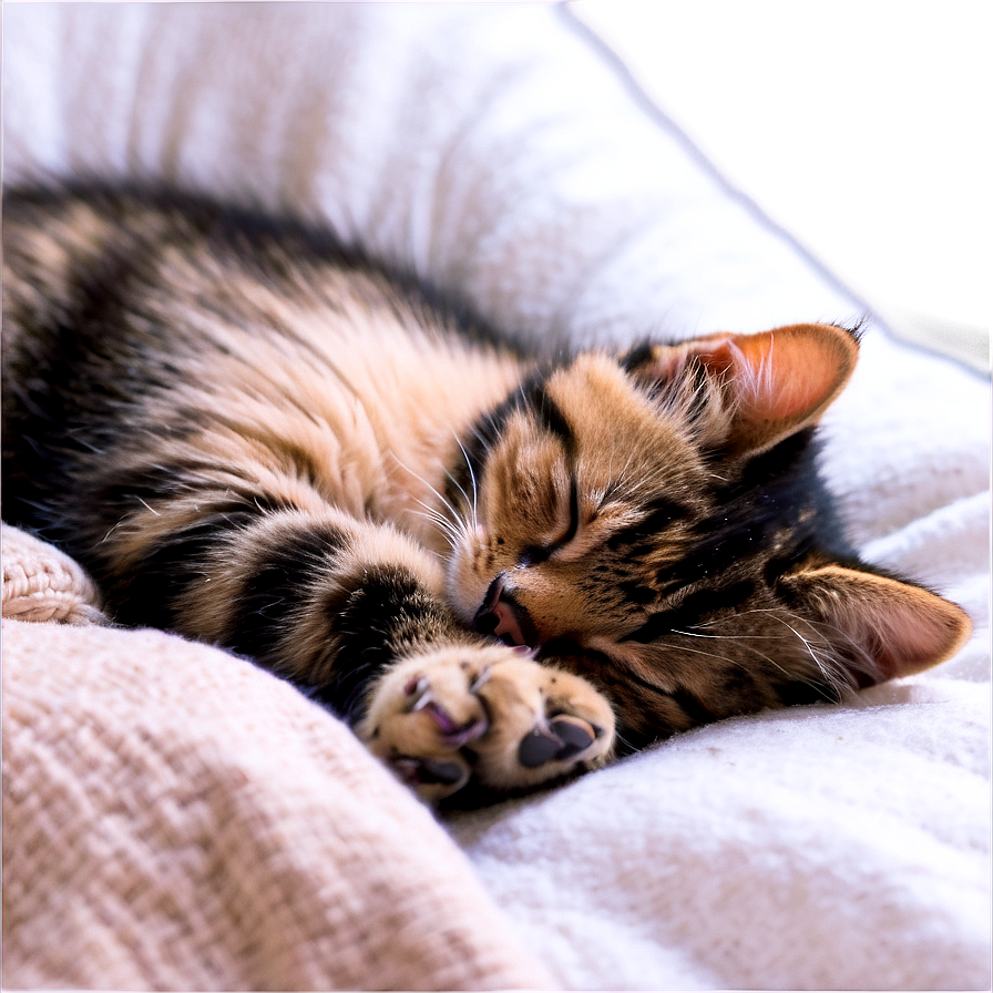 Peaceful Kitten Nap Png 21 PNG Image