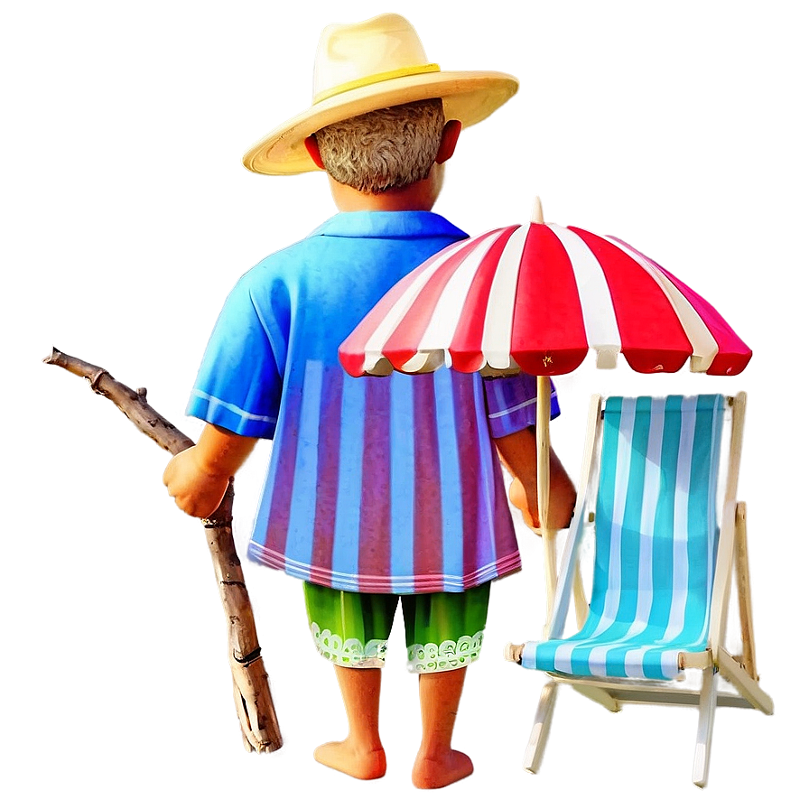 Peaceful Retirement Beach Scene Png Tba54 PNG Image