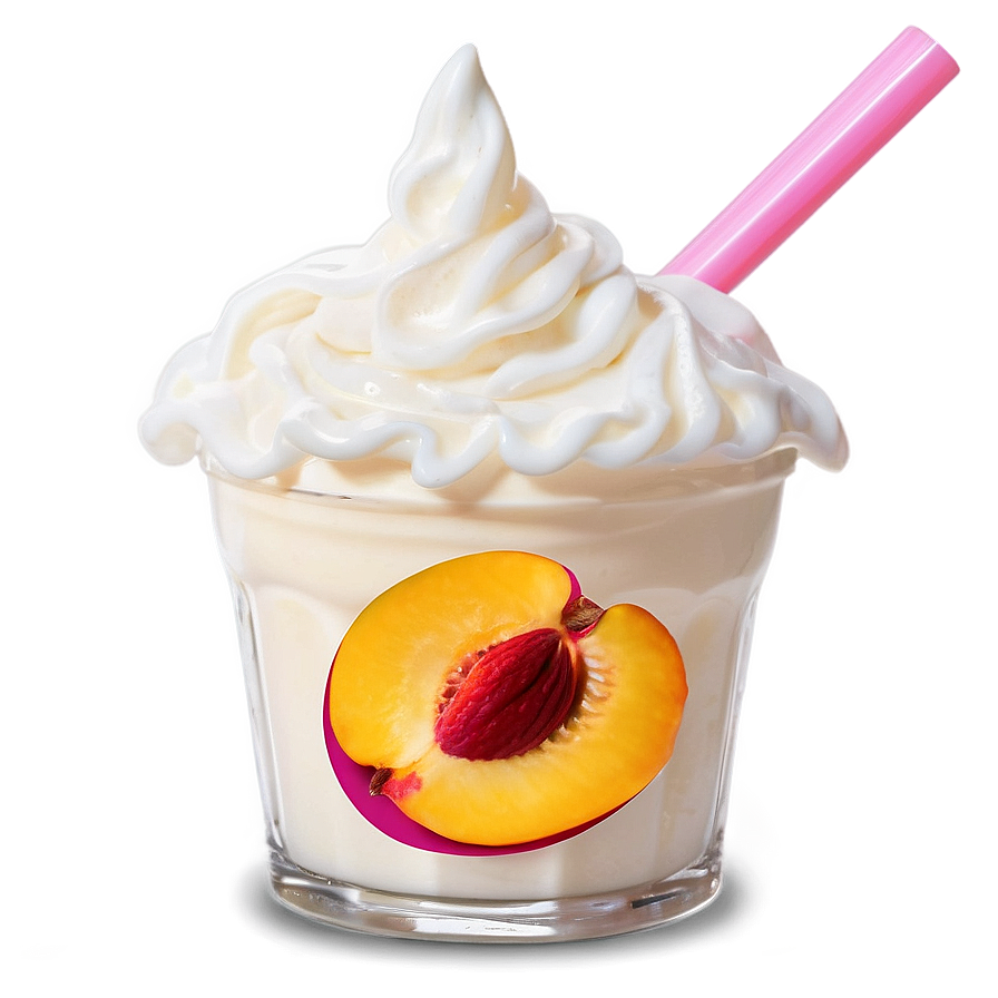 Peach Milkshake Png 05242024 PNG Image