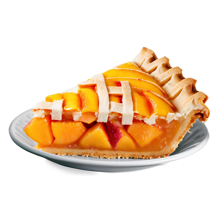 Peach Pie Slice Png Uoj PNG Image