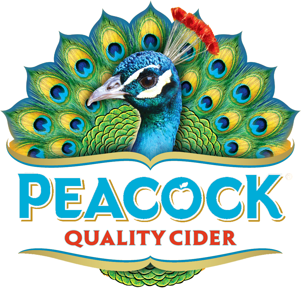 Peacock Cider Brand Logo PNG Image