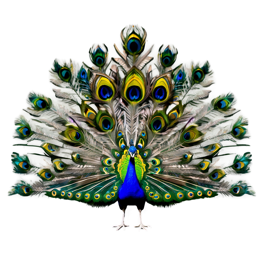 Peacock Displaying Feathers Png 12 PNG Image