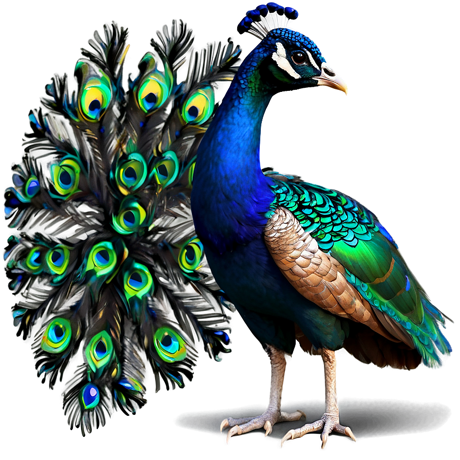 Peacock Profile Side View Png 97 PNG Image