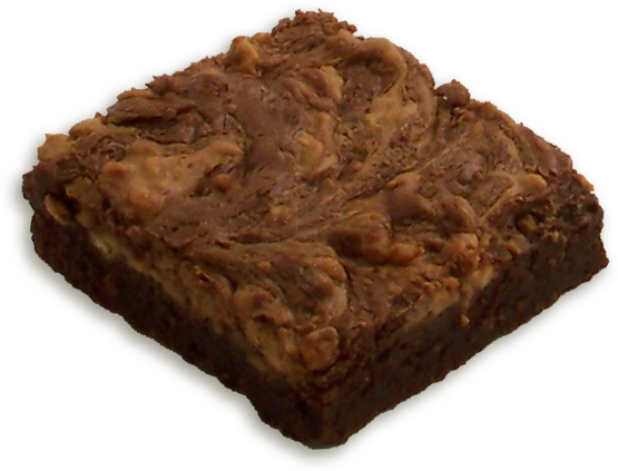 Peanut Butter Fudge Dessert PNG Image