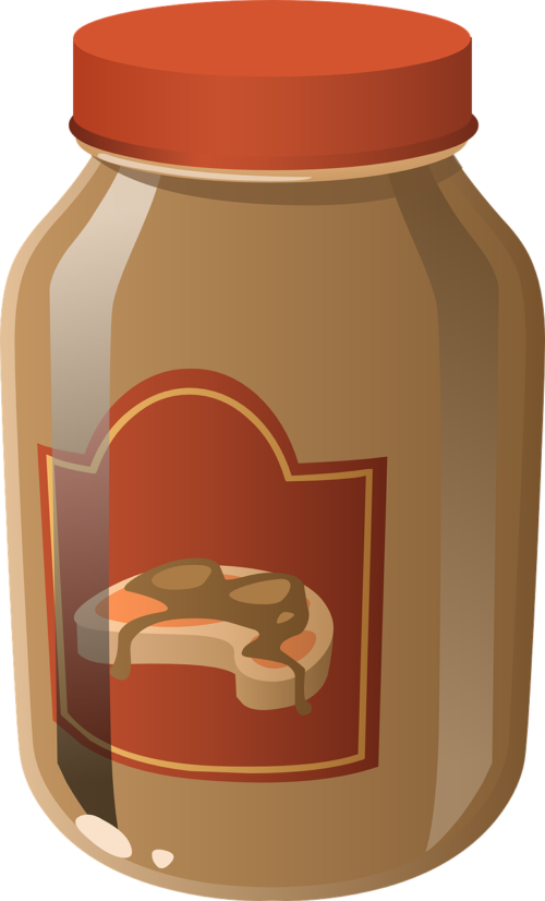 Peanut Butter Jar Illustration PNG Image