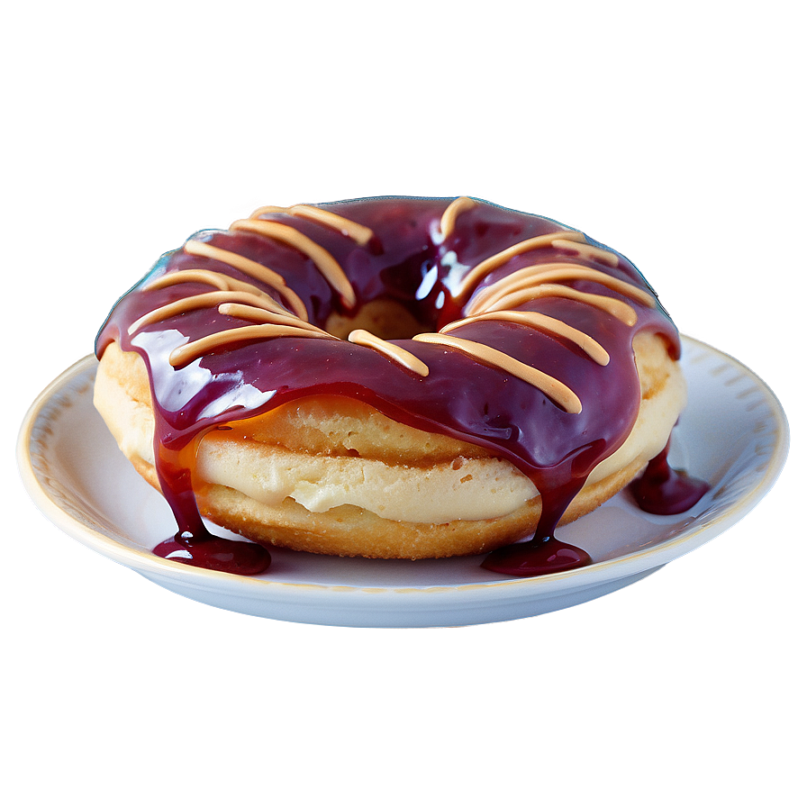 Peanut Butter Jelly Doughnuts Png 06282024 PNG Image