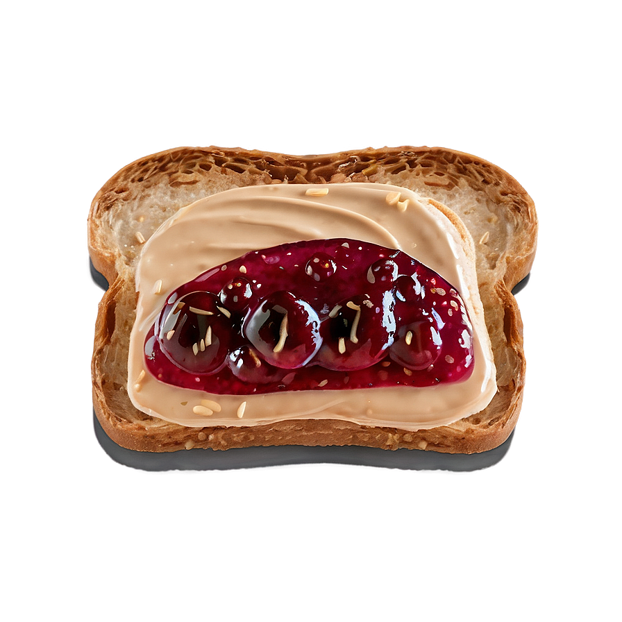 Peanut Butter Jelly Toast Png Axb74 PNG Image