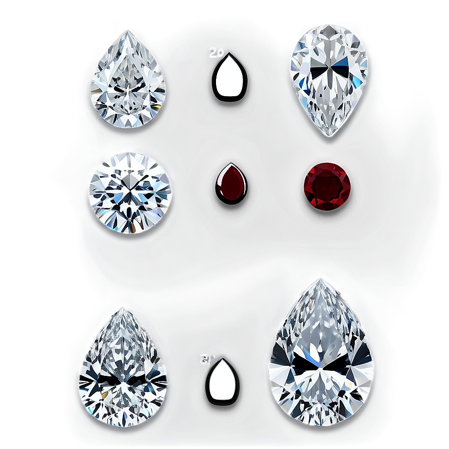 Pear Shaped Diamonds Png Jom88 PNG Image