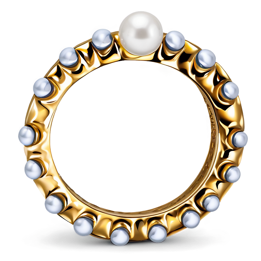 Pearl Accent Rings Png Hig93 PNG Image