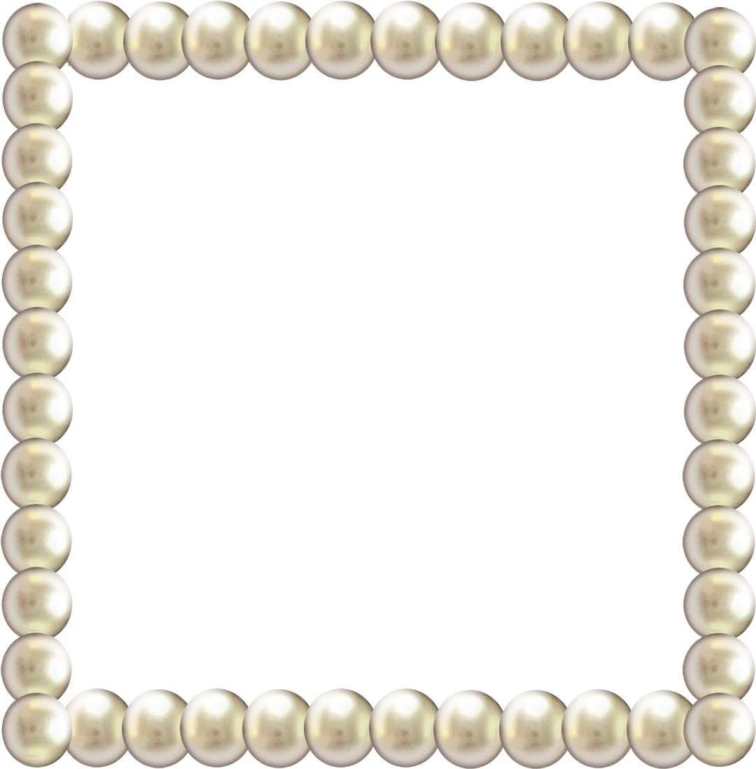 Pearl Frame Border PNG Image