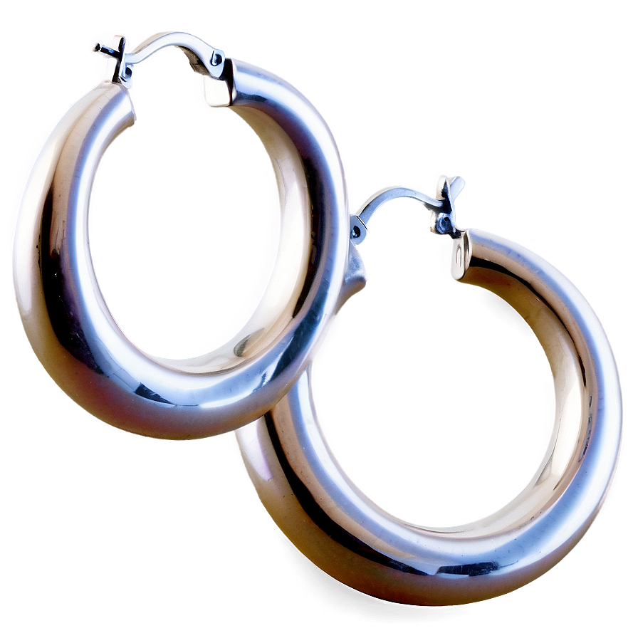 Pearl Hoop Earring Png Fkm PNG Image