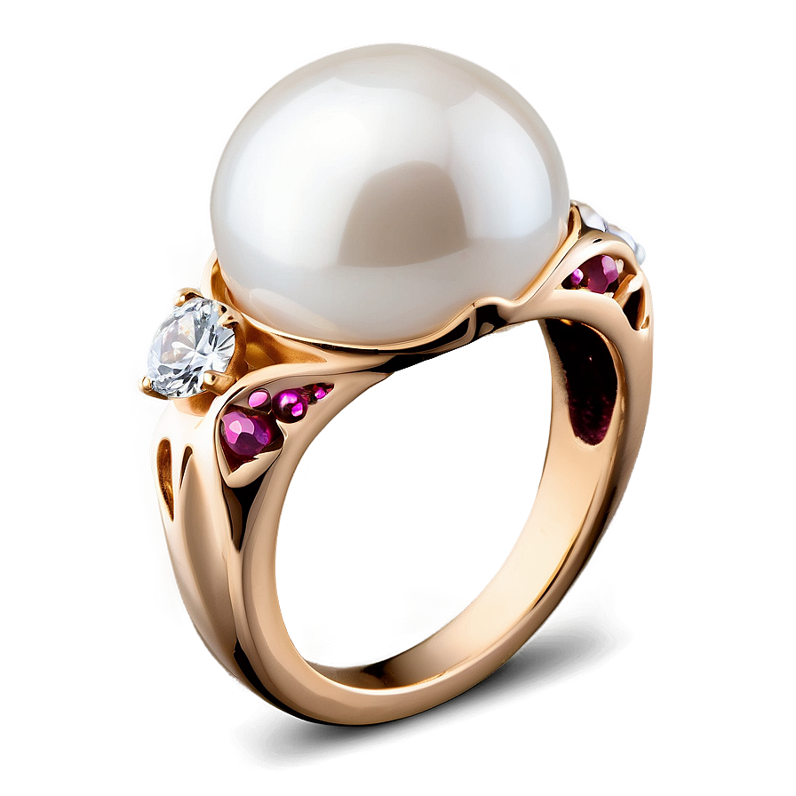 Pearl Ring Png Plb38 PNG Image